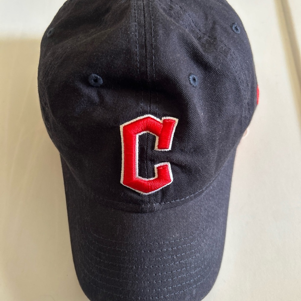 MLB Cleveland Guardians New Era 9Twenty Hat Cap Strap Back OSFM Navy Blue